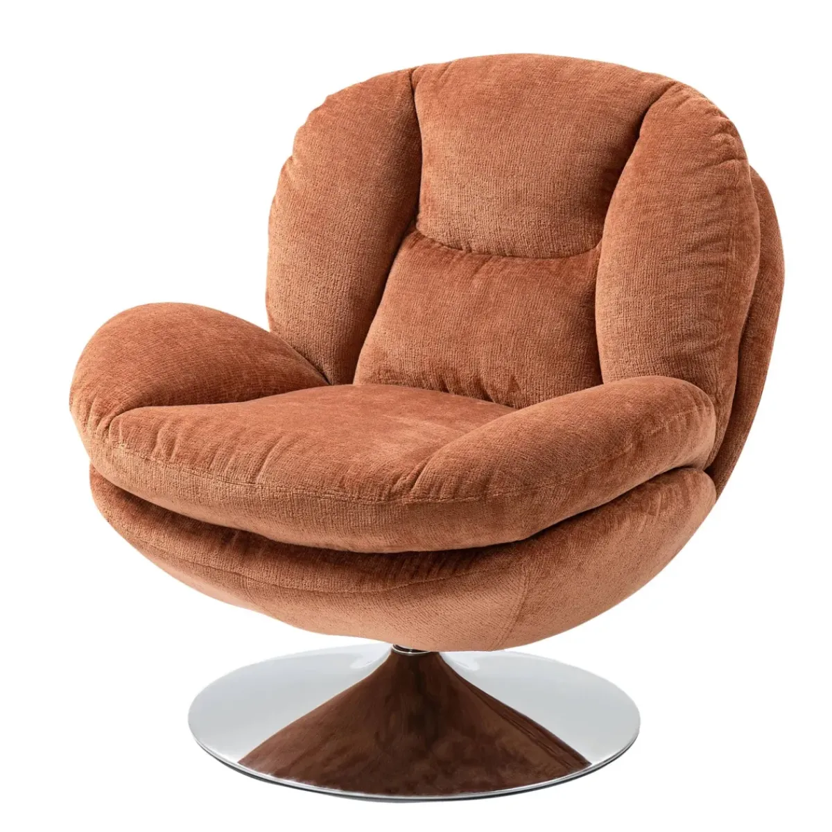 Poltrone-Poltrona girevole in tessuto (seduta 46 cm) Lomy