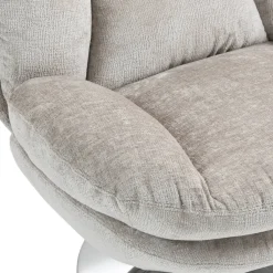 Poltrone-Poltrona girevole in tessuto (seduta 46 cm) Lomy