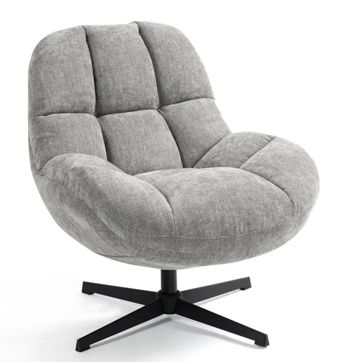 Poltrone-Poltrona girevole in tessuto (seduta 47 cm) Rezo