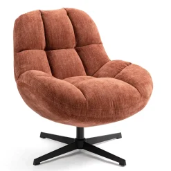 Poltrone-Poltrona girevole in tessuto (seduta 47 cm) Rezo