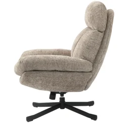 Poltrone-Poltrona girevole in tessuto (seduta 49 cm) Moor Sabbia