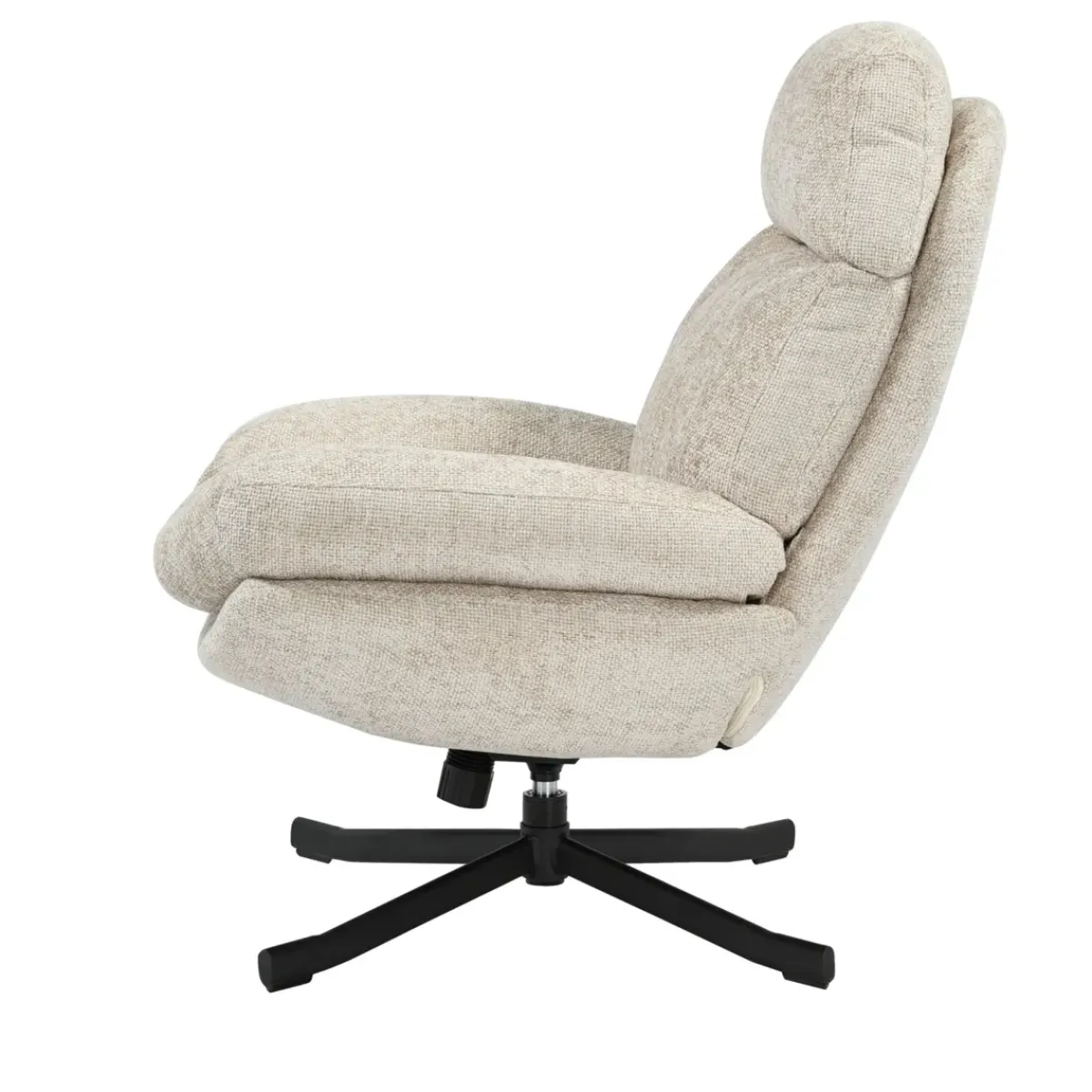 Poltrone-Poltrona girevole in tessuto (seduta 49 cm) Moor