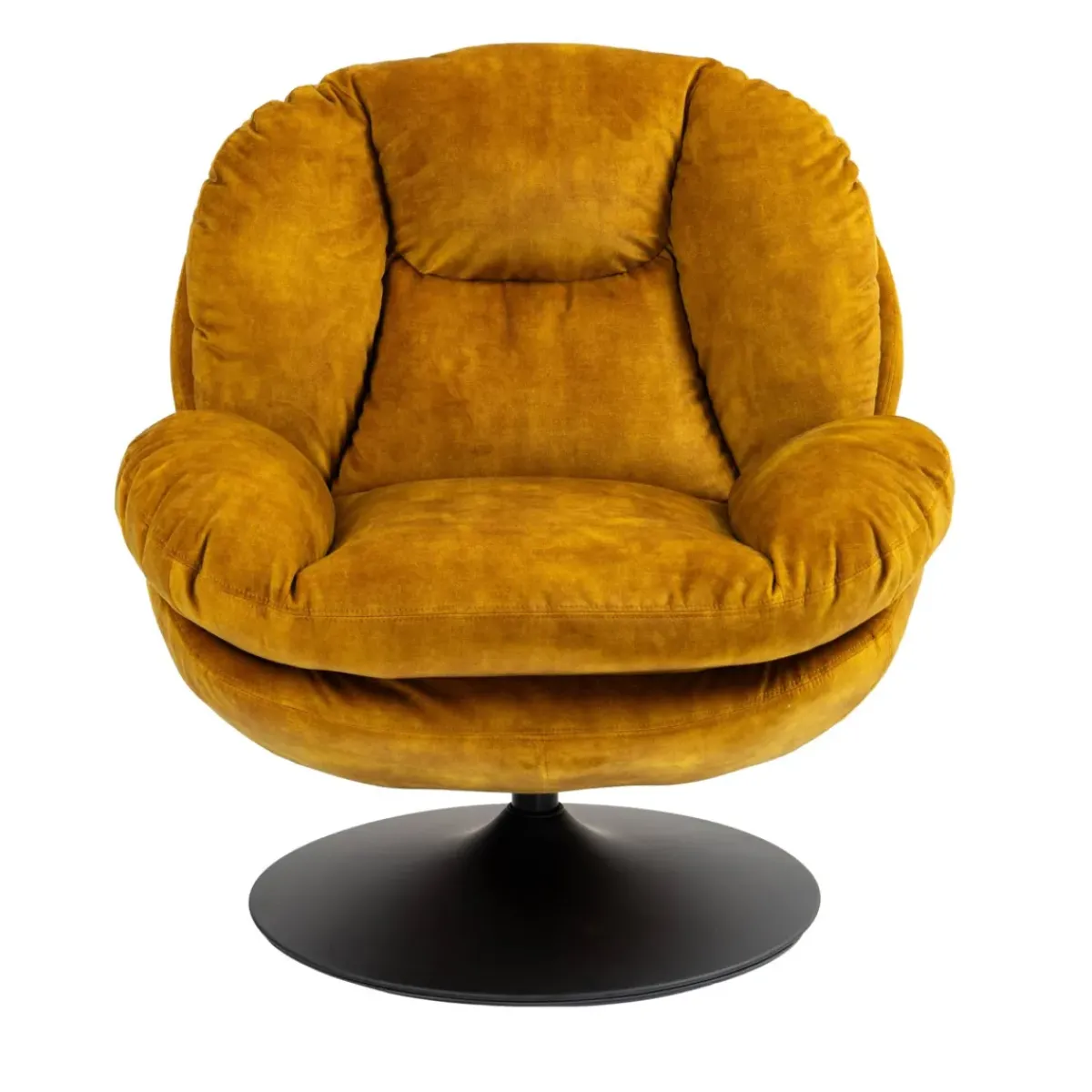 Poltrone-Poltrona girevole in velluto (seduta 46 cm) Lomy