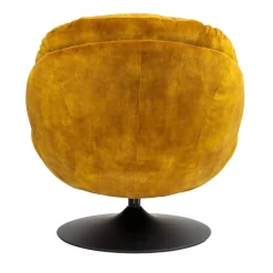 Poltrone-Poltrona girevole in velluto (seduta 46 cm) Lomy