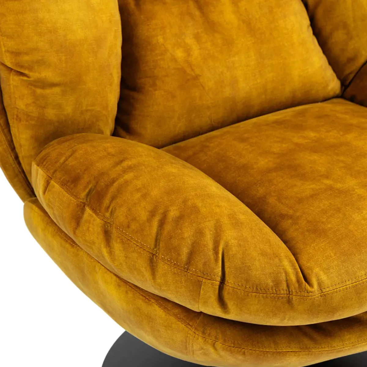 Poltrone-Poltrona girevole in velluto (seduta 46 cm) Lomy