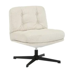Poltrone-Poltrona girevole in velluto a coste (seduta 46 cm) Kult