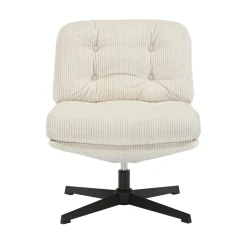 Poltrone-Poltrona girevole in velluto a coste (seduta 46 cm) Kult