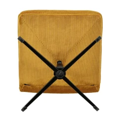 Poltrone-Poltrona girevole in velluto a coste (seduta 46 cm) Kult Miele