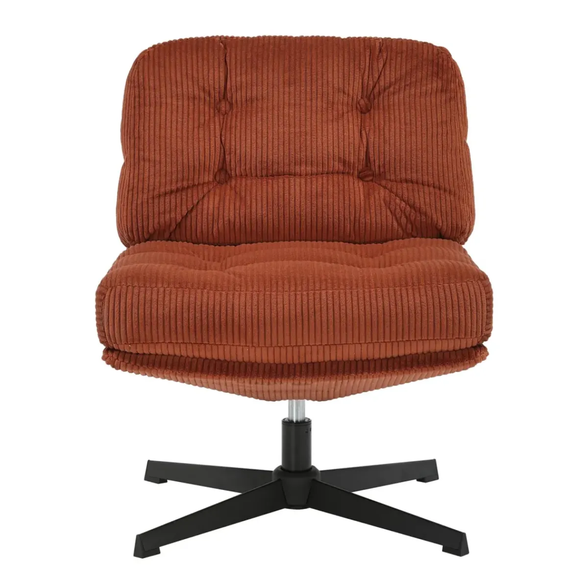 Poltrone-Poltrona girevole in velluto a coste (seduta 46 cm) Kult