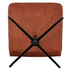 Poltrone-Poltrona girevole in velluto a coste (seduta 46 cm) Kult