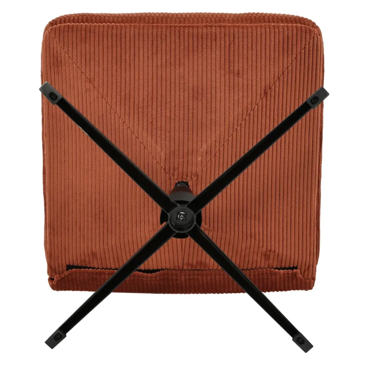 Poltrone-Poltrona girevole in velluto a coste (seduta 46 cm) Kult