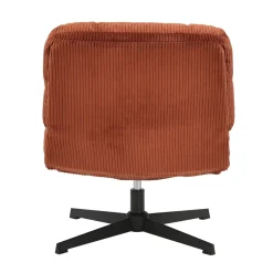 Poltrone-Poltrona girevole in velluto a coste (seduta 46 cm) Kult