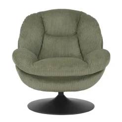 Poltrone-Poltrona girevole in velluto a coste (seduta 46 cm) Lomy