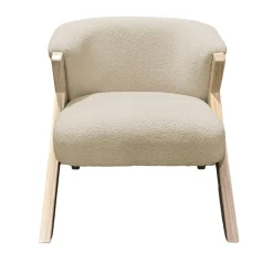 EMINZA Poltrone-Poltrona in bouclé (H70 cm) Andy sabbia