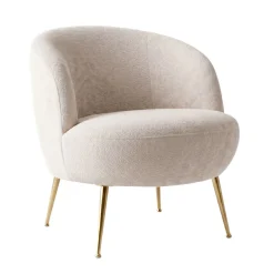 EMINZA Poltrone-Poltrona in bouclé (H70 cm) Kara sabbia