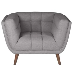 Poltrone-Poltrona in tessuto testurizzato (seduta 45 cm) Rory