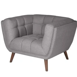 Poltrone-Poltrona in tessuto testurizzato (seduta 45 cm) Rory