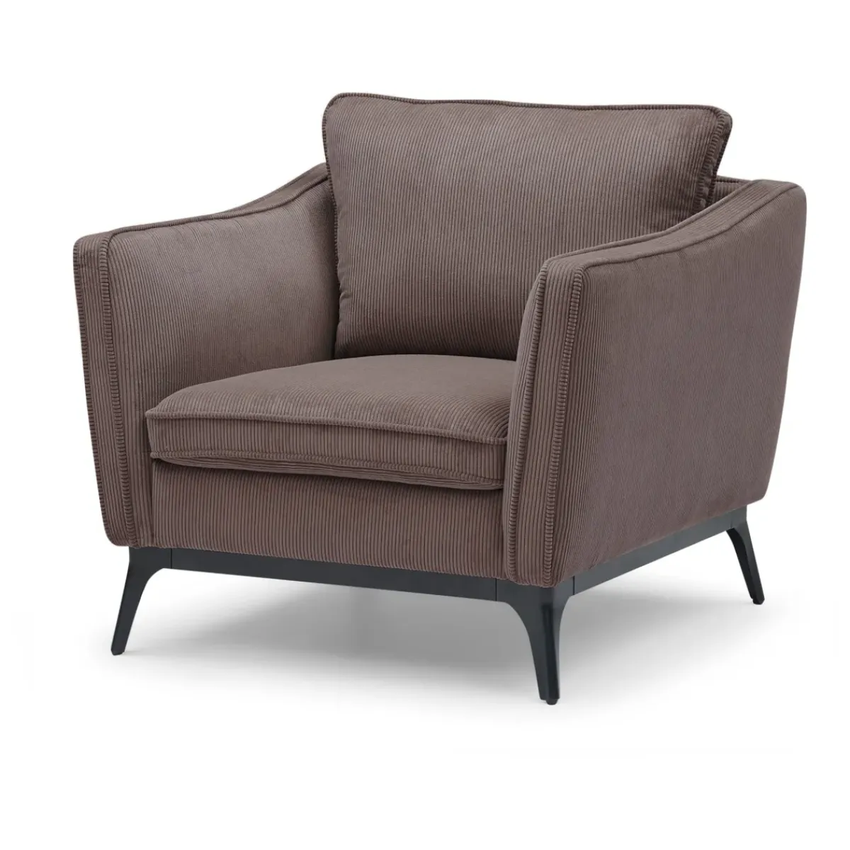 Poltrone-Poltrona in velluto a coste (seduta 45 cm) Owen