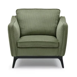 Poltrone-Poltrona in velluto a coste (Seduta 45 cm) Owen Verde pino