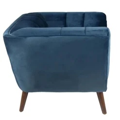 Poltrone-Poltrona in velluto (seduta 45 cm) Rory scuro