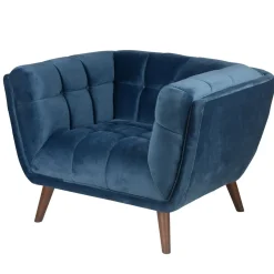 Poltrone-Poltrona in velluto (seduta 45 cm) Rory scuro
