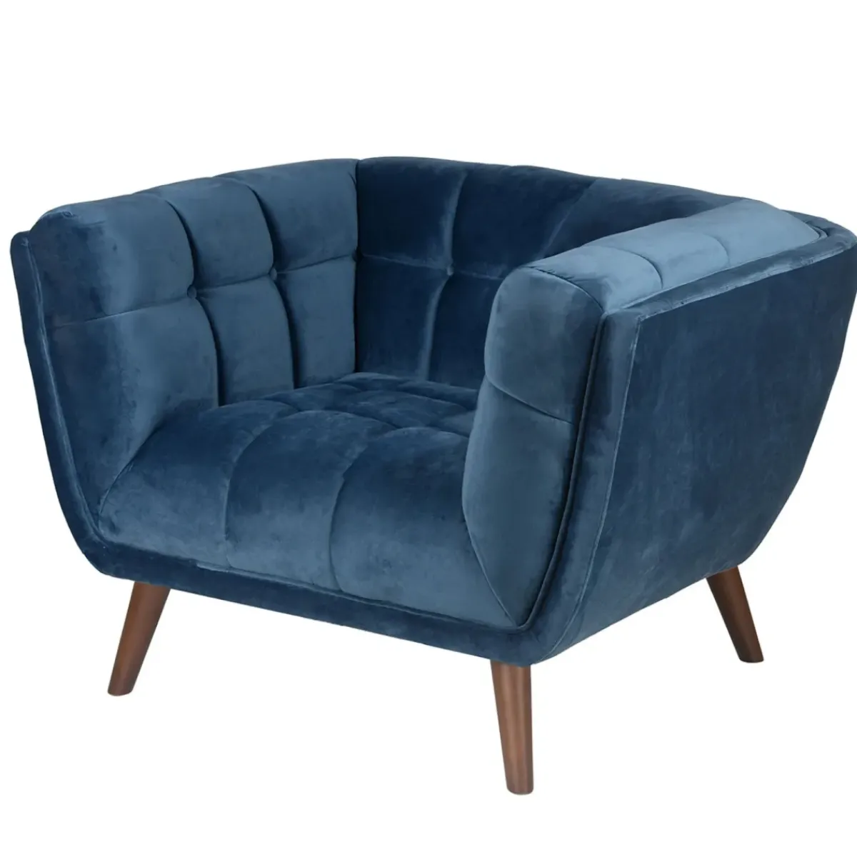 Poltrone-Poltrona in velluto (seduta 45 cm) Rory scuro