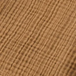 Poncho adulto in garza di cotone S/M Gaïa Camel