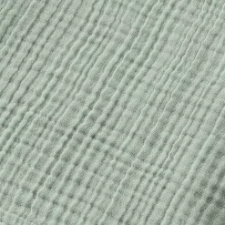Poncho adulto in garza di cotone S/M Gaïa Verde eucalipto