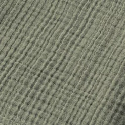 Poncho adulto in garza di cotone S/M Gaïa Verde rosmarino