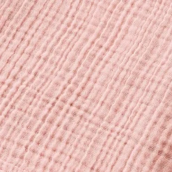 Poncho da bagno per bambini in garza di cotone 6/10 anni Gaïa Rosa pesca