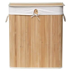 TENDANCE Accessori Bagno-Portabiancheria doppio Anako Beige