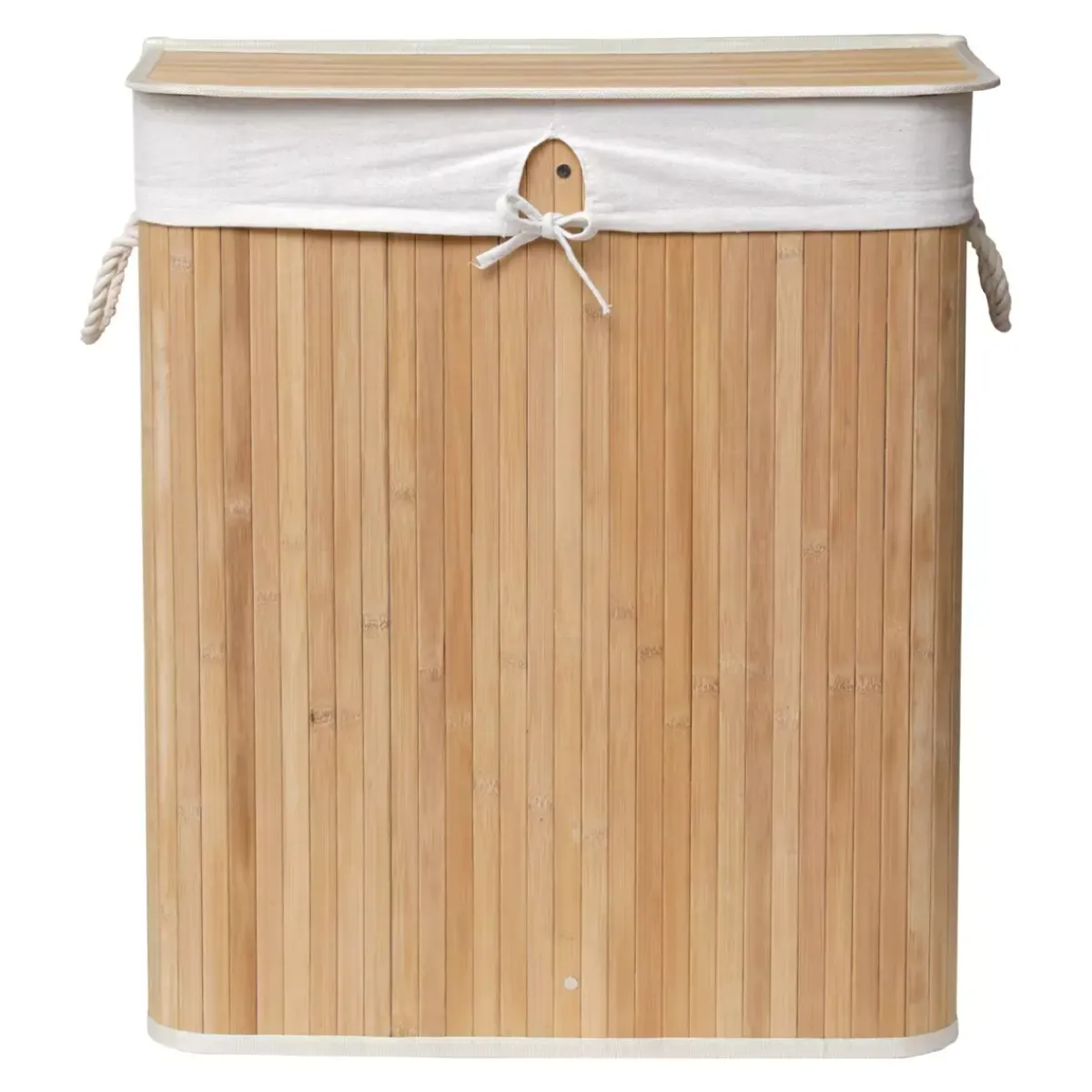 TENDANCE Accessori Bagno-Portabiancheria doppio Anako Beige