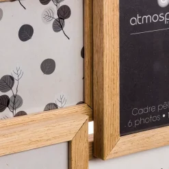 ATMOSPHERA Quadri & Decorazioni Murali-Portafoto multiplo 6 foto Nature Legno