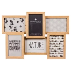 ATMOSPHERA Quadri & Decorazioni Murali-Portafoto multiplo 6 foto Nature Legno