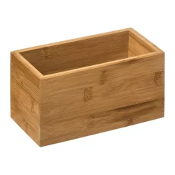 INSTANT D'O Accessori Bagno|Cesti E Scatole Portaoggetti-Portaoggetti in Bambù (18 x 19 cm) Modello piccolo