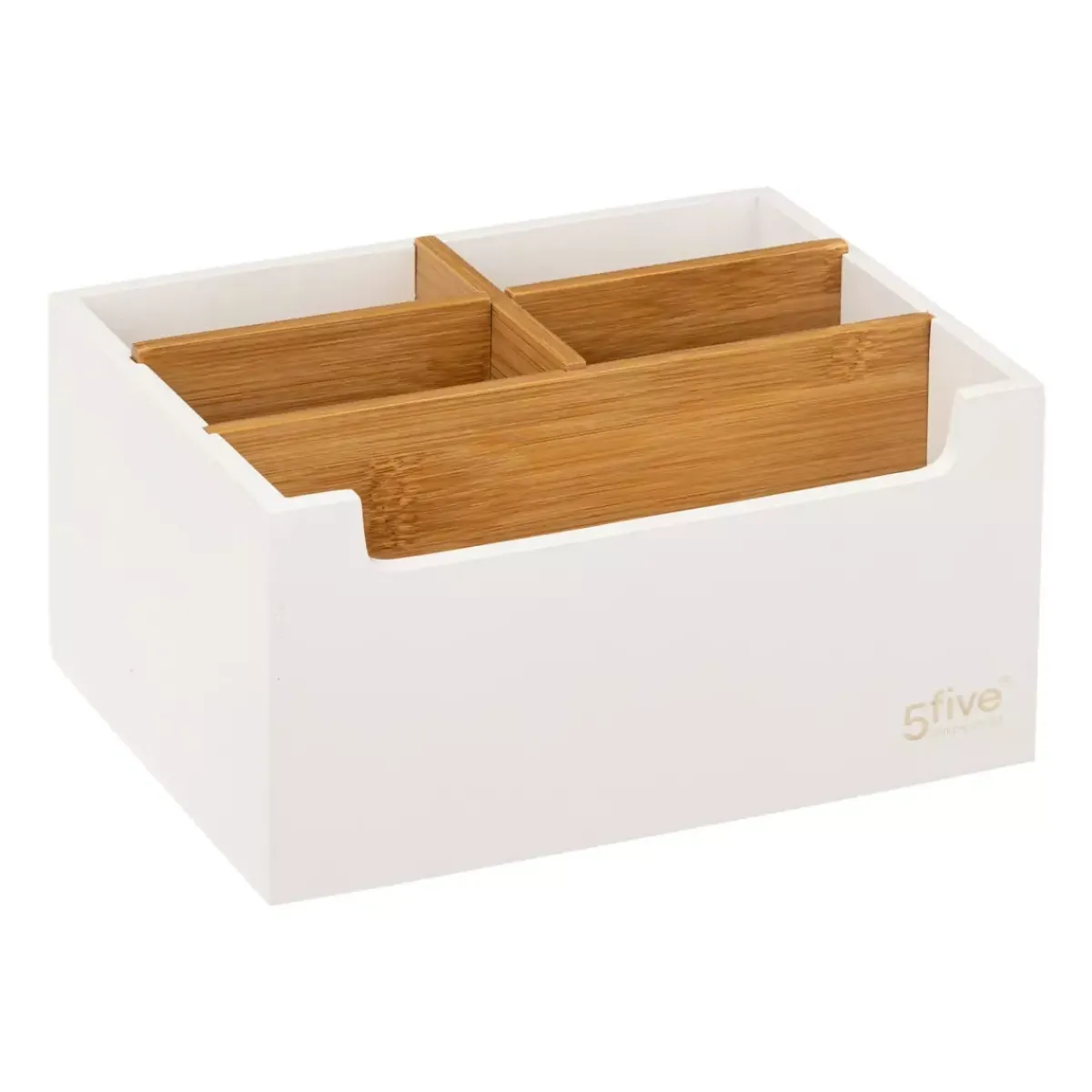 5 Five Simply Smart Accessori Bagno-Portaoggetti 5 scomparti Natureo