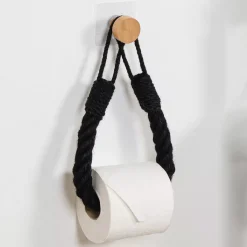 TENDANCE Contenitori Bagno|Accessori Water-Portarotolo - portasciugamani adesivo Easy Chic Corda