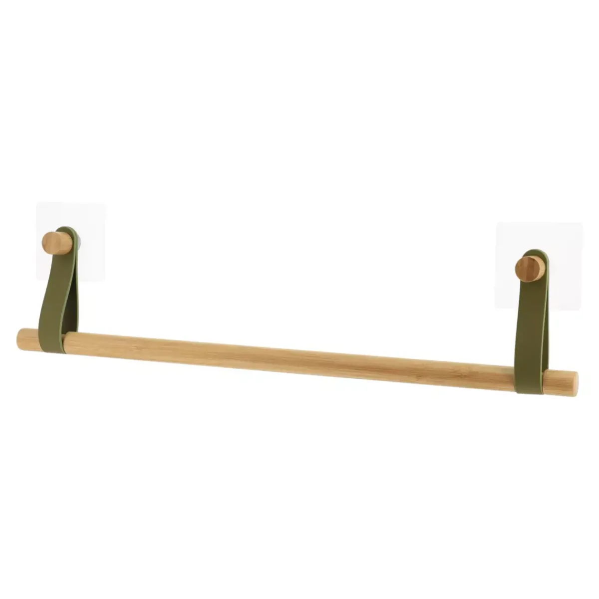TENDANCE Contenitori Bagno|Mobili Bagno-Portasciugamani adesivo a 1 barra (50 cm) Easy Chic Cachi