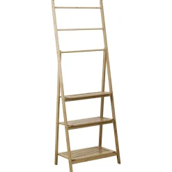 TENDANCE Contenitori Bagno|Mobili Bagno-Portasciugamano con ripiano portaoggetti bambù (H152 cm) Bali