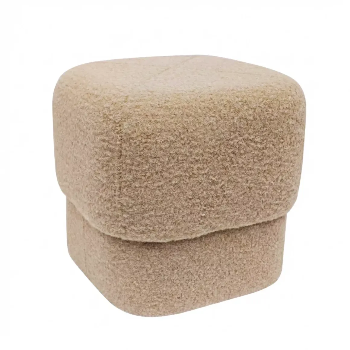 Pouf Bouclé (H40 cm) Modoro Beige