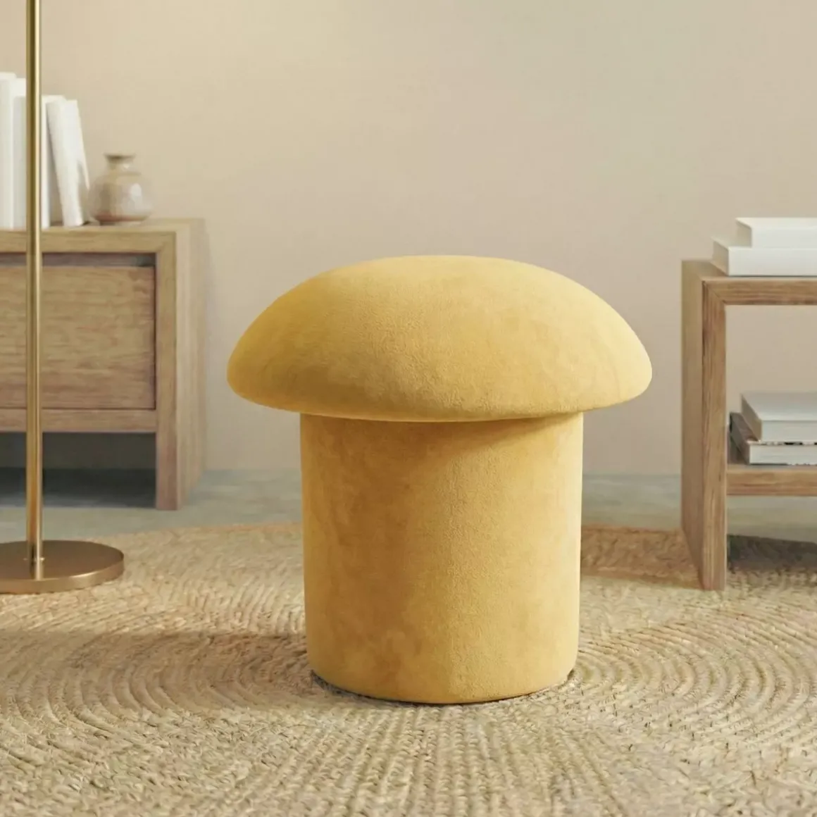 Pouf (H45 cm) Maryline Giallo senape