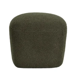Pouf in bouclé (H43 cm) Nyxor Verde scuro