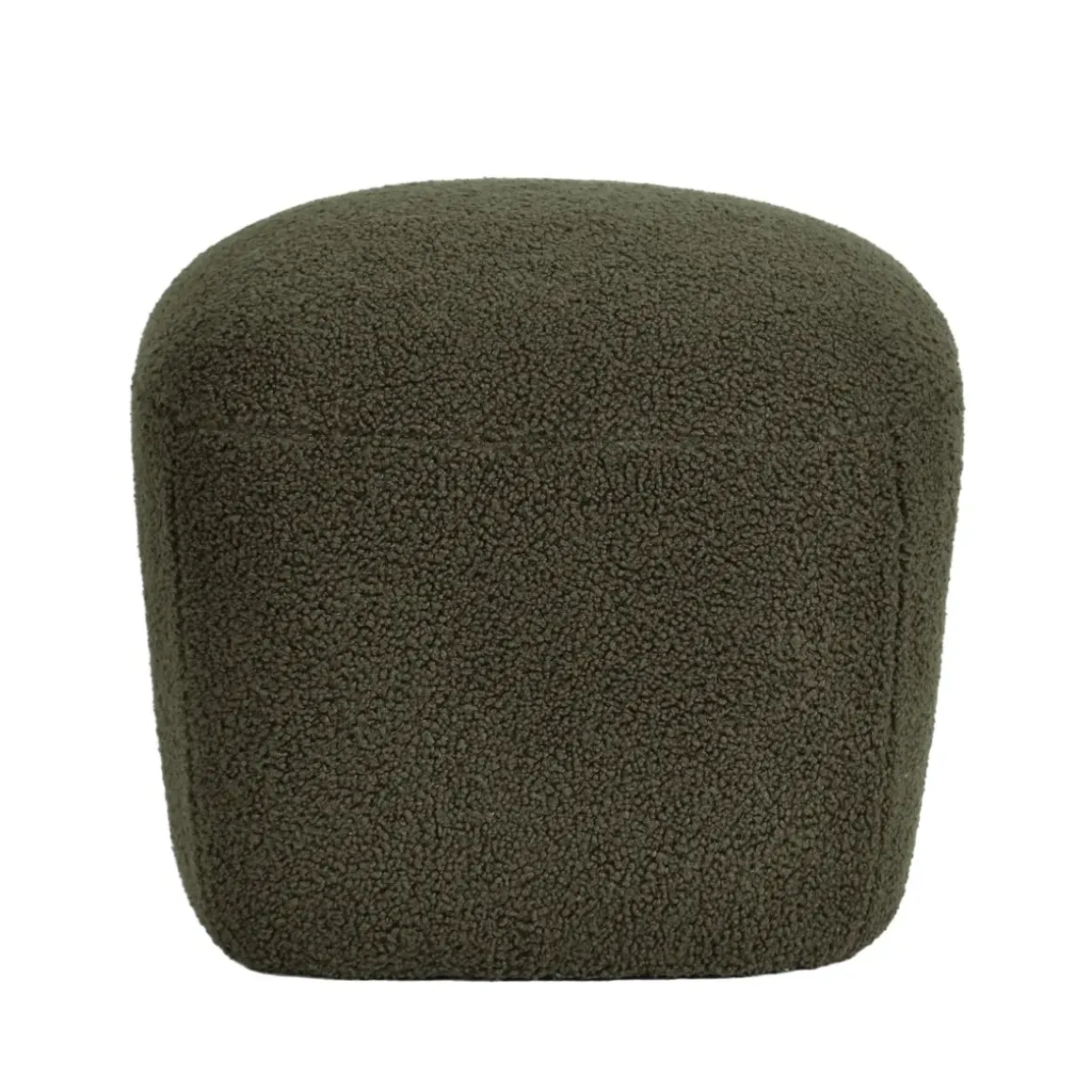 Pouf in bouclé (H43 cm) Nyxor Verde scuro