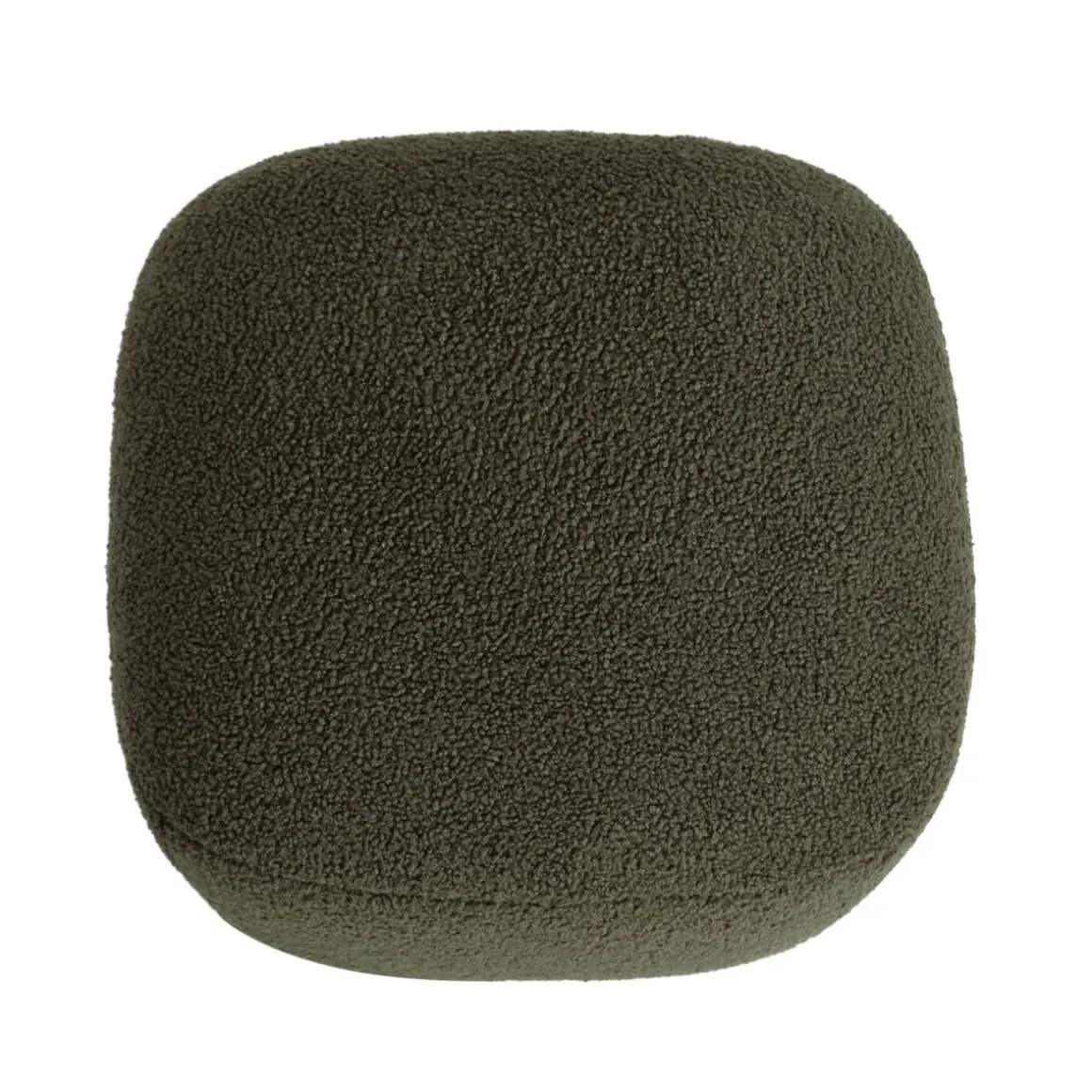 Pouf in bouclé (H43 cm) Nyxor Verde scuro
