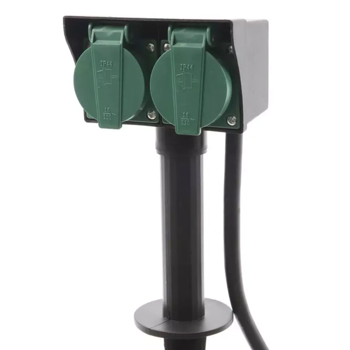 KAEMINGK Accessori Elettrici-Presa con picchetto da giardino 2 poli
