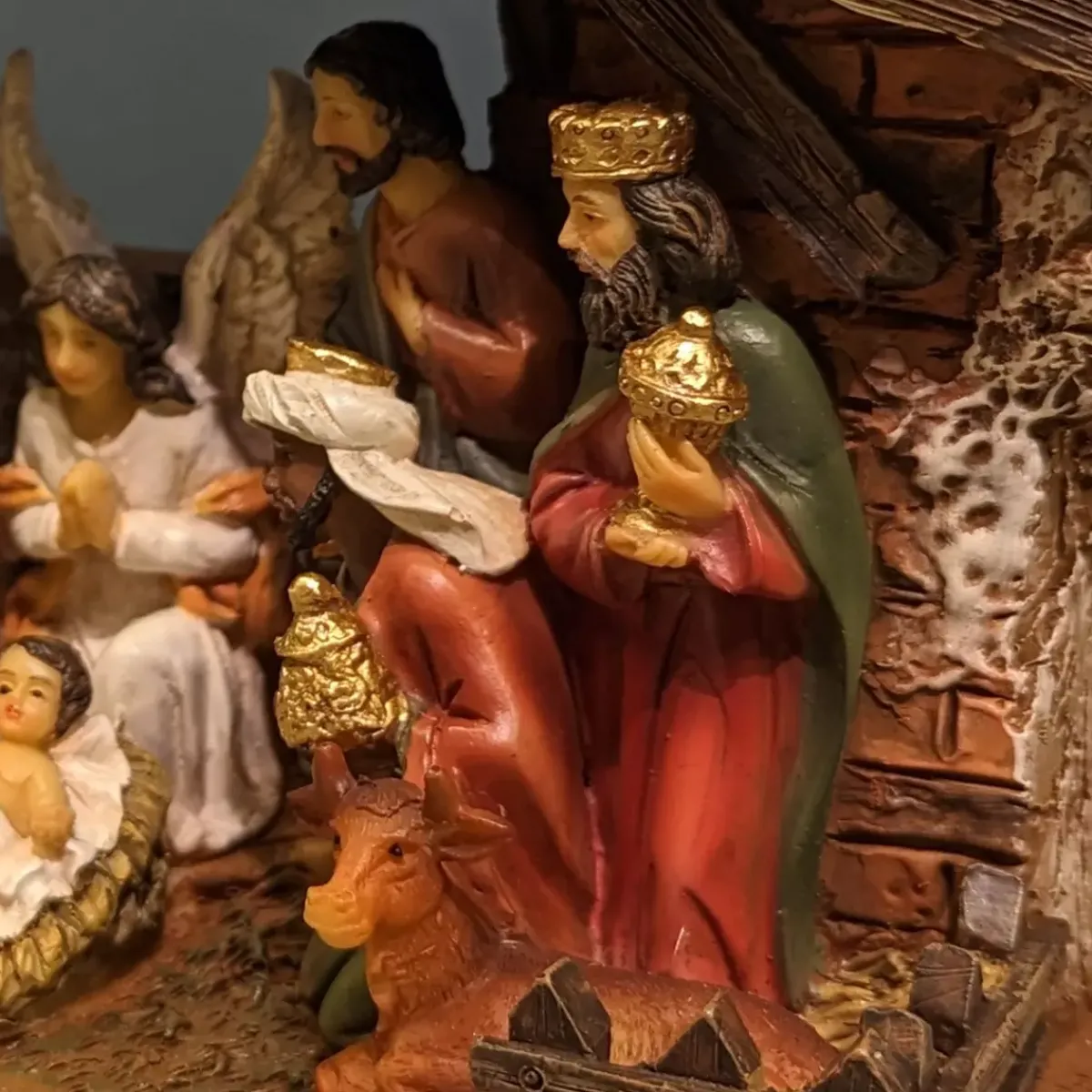 KAEMINGK Presepe-Presepe con natività Sainte-Julia