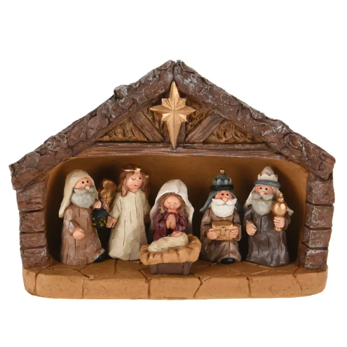 KOOPMAN Presepe-Presepe di Natale completo (H18,5 cm) Santa Martina