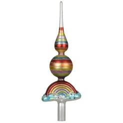 KAEMINGK Puntali Per Albero Di Natale-Puntale albero di Natale in vetro Arcobaleno