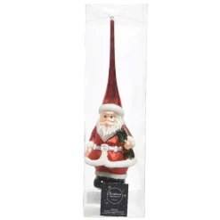 KAEMINGK Puntali Per Albero Di Natale-Puntale albero di vetro Babbo Natale