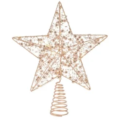 KAEMINGK Puntali Per Albero Di Natale-Puntale albero luminoso Angie Or/ Bianco caldo